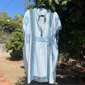 EMERSON FRY blue indigo caftan